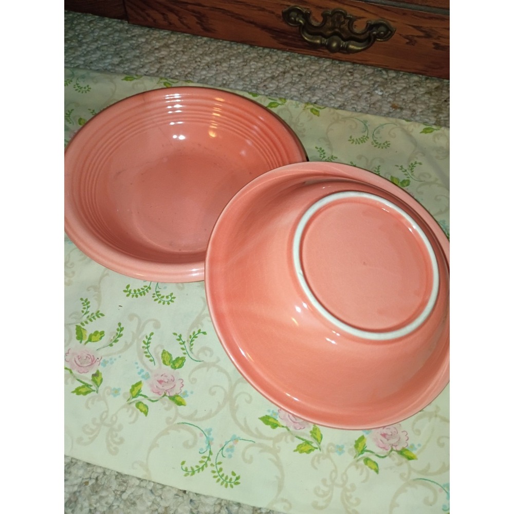 Gibson Housewares Soup Bowls Rose Set Of 2 8 1/4" Ceramic